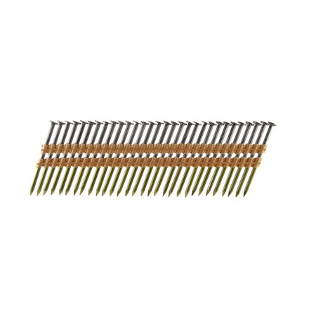 B&C Eagle Common Nail, 3-1/4 in L, 22D, Steel, Bright Finish, 4000 PK 314X131/22B